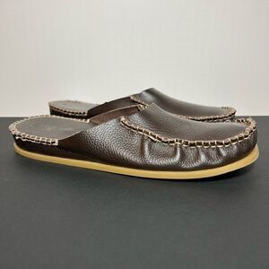 Womens SOUL OF AFRICA Nerina Khulani Leather Slip On Loafers / Size 7.5 - EU 38